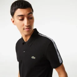 Lacoste Core Graphics Polo Uomini - Nero 13 Lacoste Core Graphics Polo Uomini - Nero -Vendite Racchette da tennis 03857000 16