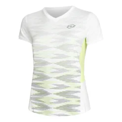 Lotto Tech 1 D4 Maglietta Donna - Bianco, Verde
