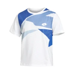 Lotto Tech I D2 Maglietta Ragazzi - Bianco, Blu