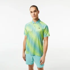 Lacoste Polo Uomini - Turchese, Giallo -Vendite Racchette da tennis 03939000 13