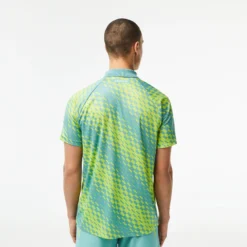 Lacoste Polo Uomini - Turchese, Giallo -Vendite Racchette da tennis 03939000 14