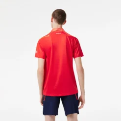 Lacoste Polo Uomini - Rosso, Bianco -Vendite Racchette da tennis 03940000 14
