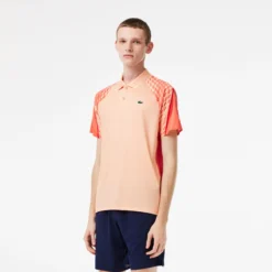 Lacoste Polo Uomini - Rosso, Arancione -Vendite Racchette da tennis 03941000 13