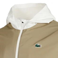 Lacoste Tuta Da Allenamento Uomini - Beige, Bianco -Vendite Racchette da tennis 03974000 14
