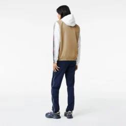 Lacoste Tuta Da Allenamento Uomini - Beige, Bianco -Vendite Racchette da tennis 03974000 19