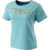 Wilson Sript Eco Maglietta Donna - Blu, Giallo