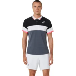 Asics Match Polo Uomini - Nero, Rosso -Vendite Racchette da tennis 05306000 13