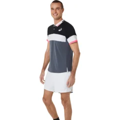Asics Match Polo Uomini - Nero, Rosso -Vendite Racchette da tennis 05306000 14