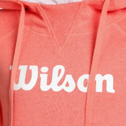 Wilson Script Felpa Con Cappuccio Donna - Corallo -Vendite Racchette da tennis 05308000 11