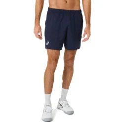Asics Court 7in Short Pantaloncini Uomini - Blu Scuro -Vendite Racchette da tennis 05321000 13