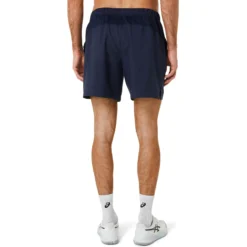 Asics Court 7in Short Pantaloncini Uomini - Blu Scuro -Vendite Racchette da tennis 05321000 14