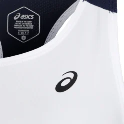 Asics Court Abito Donna - Bianco, Blu Scuro -Vendite Racchette da tennis 05343000 10