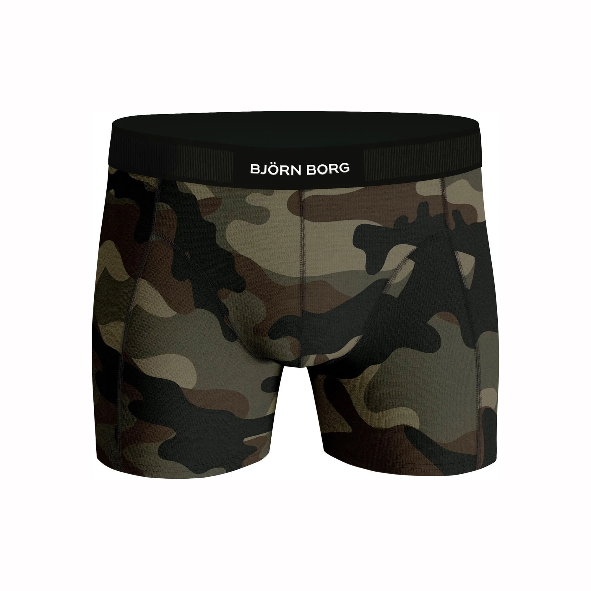 BJØRN BORG Premium Cotton Stretch Boxer Confezione Da 2 Uomini - Nero, Cachi 4 BJØRN BORG Premium Cotton Stretch Boxer Confezione Da 2 Uomini - Nero, Cachi - immagine 4