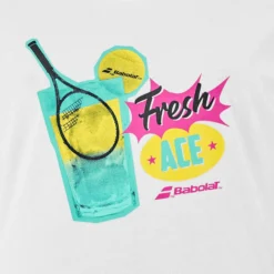 Babolat Exercise Message Maglietta Donna - Bianco -Vendite Racchette da tennis 06312000 10