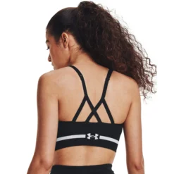 Under Armour Seamless Low Long Reggiseni Sportivi Donna - Nero, Grigio Chiaro -Vendite Racchette da tennis 07376000 16
