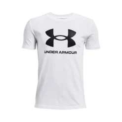 Under Armour Sportstyle Logo Maglietta Ragazzi - Bianco, Nero