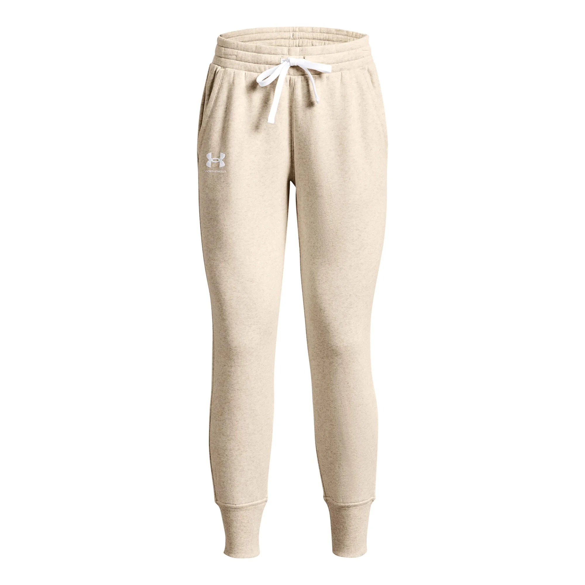 Under Armour Rival Fleece Pantalone Da Allenamento Donna - Crema 1 Under Armour Rival Fleece Pantalone Da Allenamento Donna - Crema