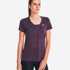 Under Armour Tech Twist Maglietta Donna - Viola -Vendite Racchette da tennis 08464000 13