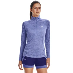 Under Armour Tech Half-Zip Warm Up Twist Manica Lunga Donna - Lilla -Vendite Racchette da tennis 08473000 13