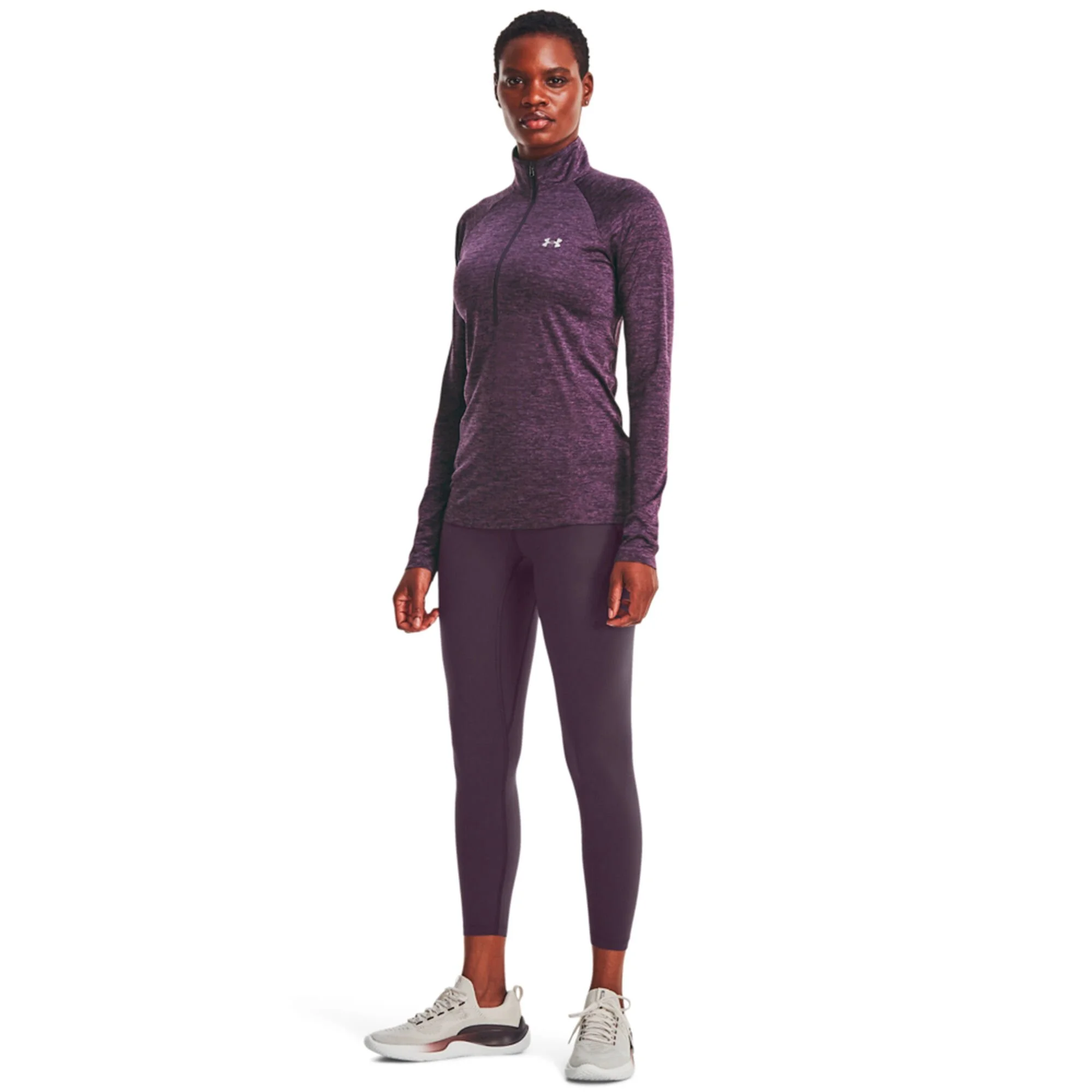 Under Armour Tech Half-Zip Warm Up Twist Manica Lunga Donna - Viola 5 Under Armour Tech Half-Zip Warm Up Twist Manica Lunga Donna - Viola - immagine 5
