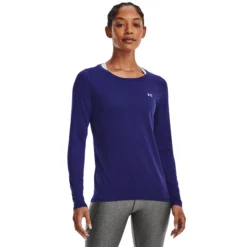 Under Armour Heatgear Manica Lunga Donna - Blu Scuro -Vendite Racchette da tennis 08482000 13
