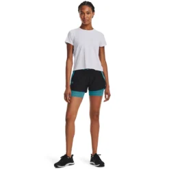 Under Armour Play Up 2in1 Pantaloncini Donna - Nero, Turchese -Vendite Racchette da tennis 08489000 15