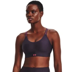 Under Armour Infinity Mid Covered Reggiseni Sportivi Donna - Viola -Vendite Racchette da tennis 08504000 13