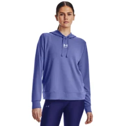 Under Armour Rival Terry Felpa Con Cappuccio Donna - Viola -Vendite Racchette da tennis 08510000 13