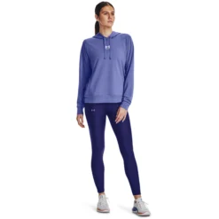 Under Armour Rival Terry Felpa Con Cappuccio Donna - Viola -Vendite Racchette da tennis 08510000 15