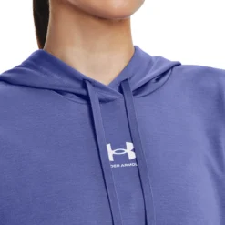 Under Armour Rival Terry Felpa Con Cappuccio Donna - Viola -Vendite Racchette da tennis 08510000 16