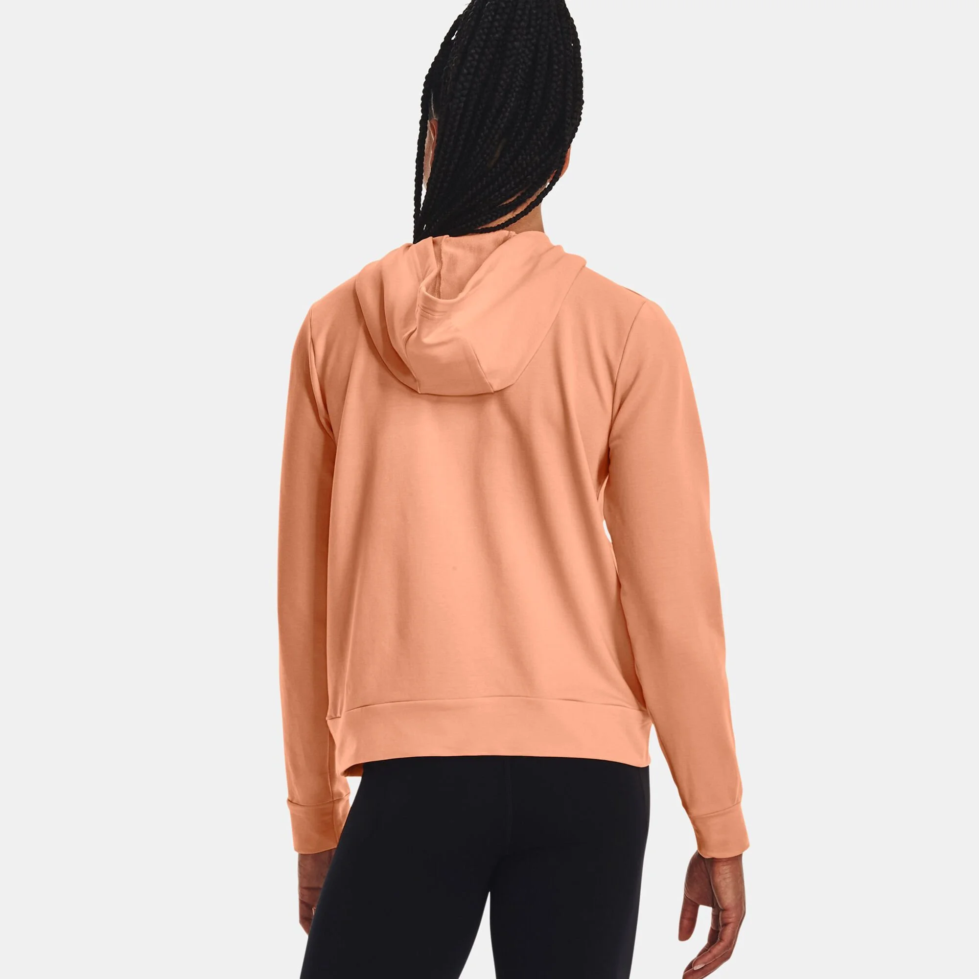 Under Armour Rival Terry Felpa Con Cappuccio Donna - Albicocca 4 Under Armour Rival Terry Felpa Con Cappuccio Donna - Albicocca - immagine 4