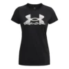 Under Armour Tech Solid Script Graphic Maglietta Donna - Nero, Bianco