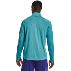 Under Armour Tech 2.0 Half-Zip Warm Up Manica Lunga Uomini - Turchese -Vendite Racchette da tennis 08520000 14