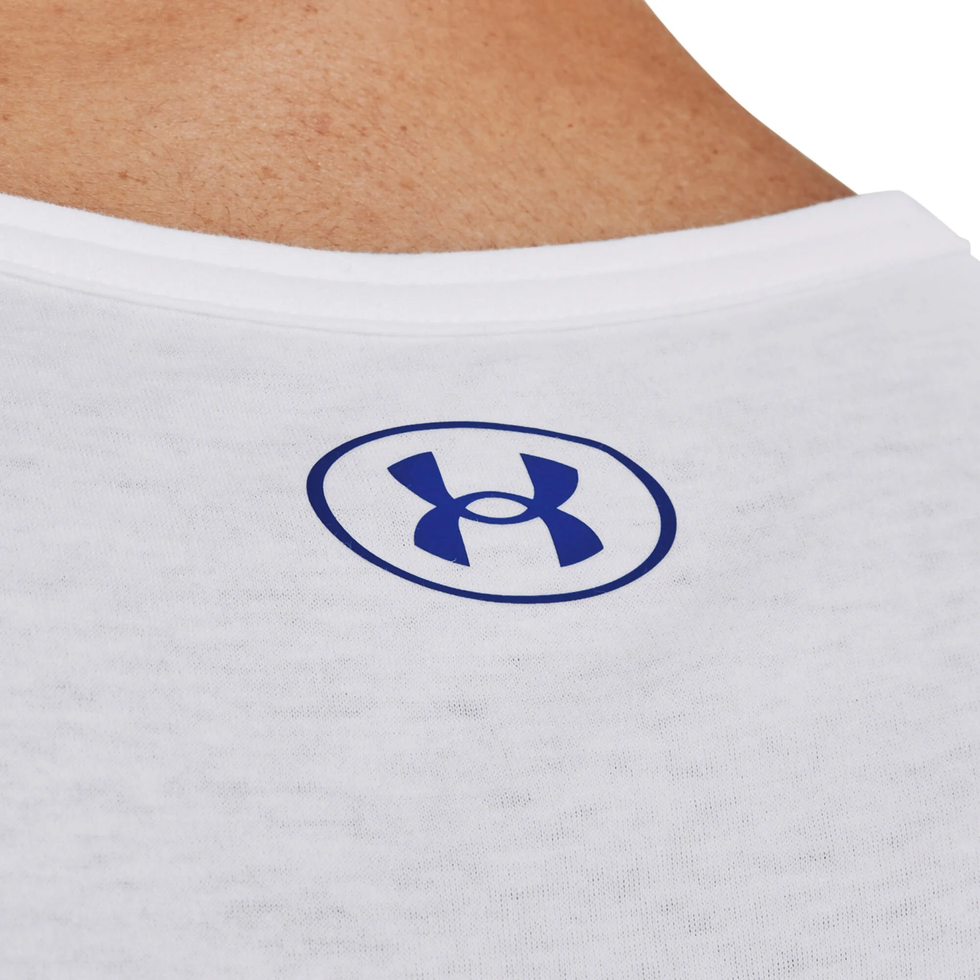 Under Armour Sportstyle Logo Graphic Canottiera Uomini - Bianco, Blu 6 Under Armour Sportstyle Logo Graphic Canottiera Uomini - Bianco, Blu - immagine 6