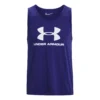 Under Armour Sportstyle Logo Graphic Canottiera Uomini - Blu Scuro, Bianco