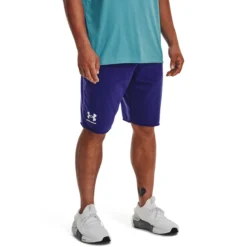 Under Armour Rival Terry Pantaloncini Uomini - Blu Scuro -Vendite Racchette da tennis 08531000 13