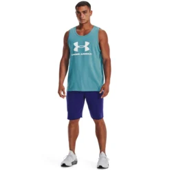 Under Armour Rival Terry Pantaloncini Uomini - Blu Scuro -Vendite Racchette da tennis 08531000 15
