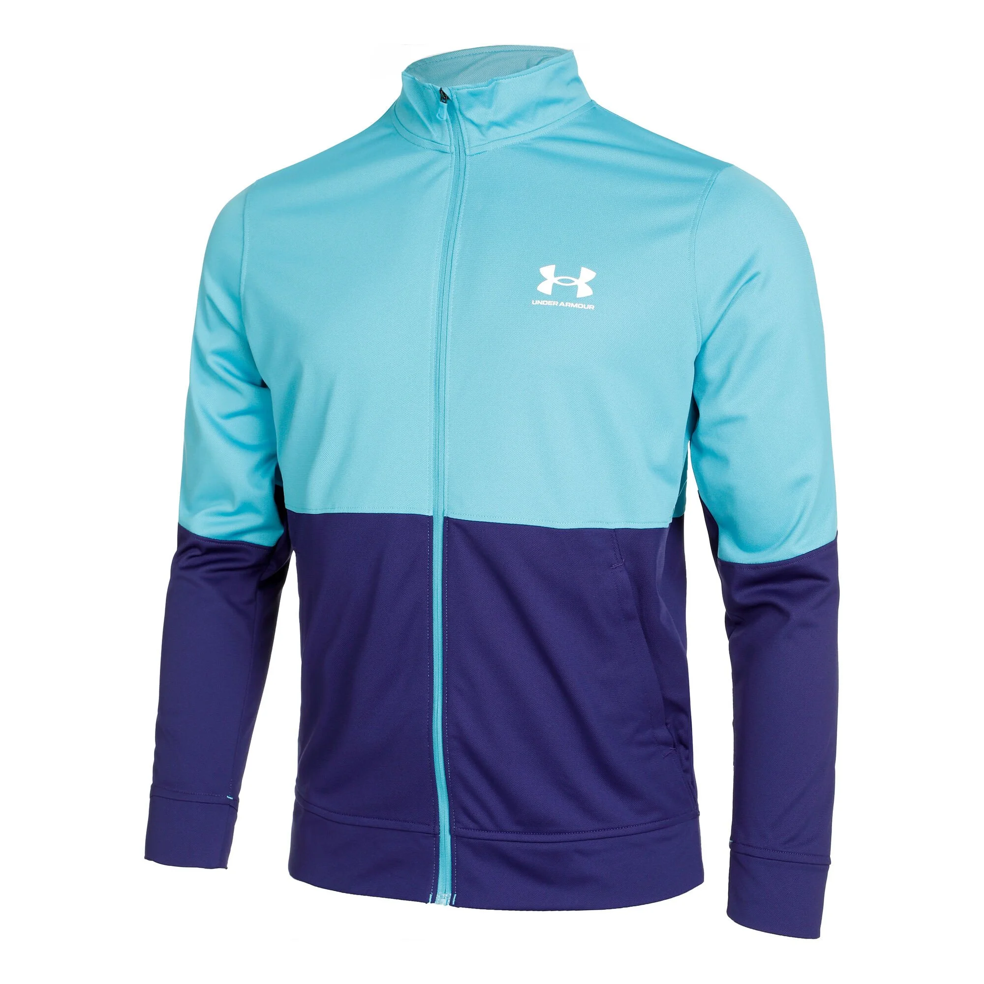Under Armour Pique Track Uomini - Turchese, Blu Scuro 1 Under Armour Pique Track Uomini - Turchese, Blu Scuro