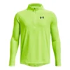 Under Armour 2.0 Half-Zip Manica Lunga Ragazzi - Giallo Neon