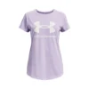 Under Armour Sportstyle Logo Maglietta Ragazze - Lilla, Bianco