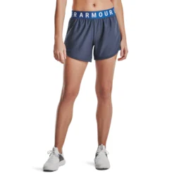 Under Armour Play Up 5in Pantaloncini Donna - Blu, Bianco -Vendite Racchette da tennis 08620000 13