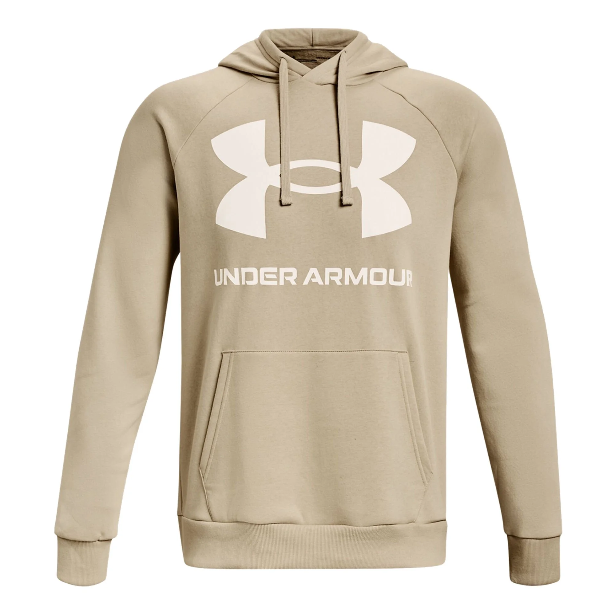 Under Armour Rival Big Logo Felpa Con Cappuccio Uomini - Beige 1 Under Armour Rival Big Logo Felpa Con Cappuccio Uomini - Beige