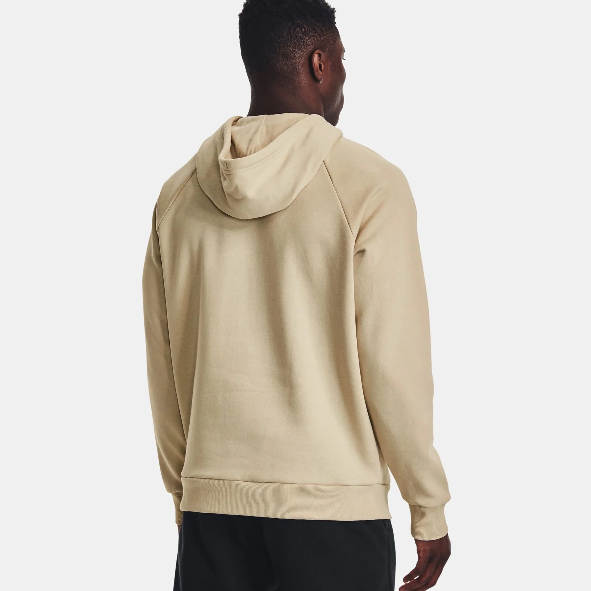 Under Armour Rival Big Logo Felpa Con Cappuccio Uomini - Beige 4 Under Armour Rival Big Logo Felpa Con Cappuccio Uomini - Beige - immagine 4