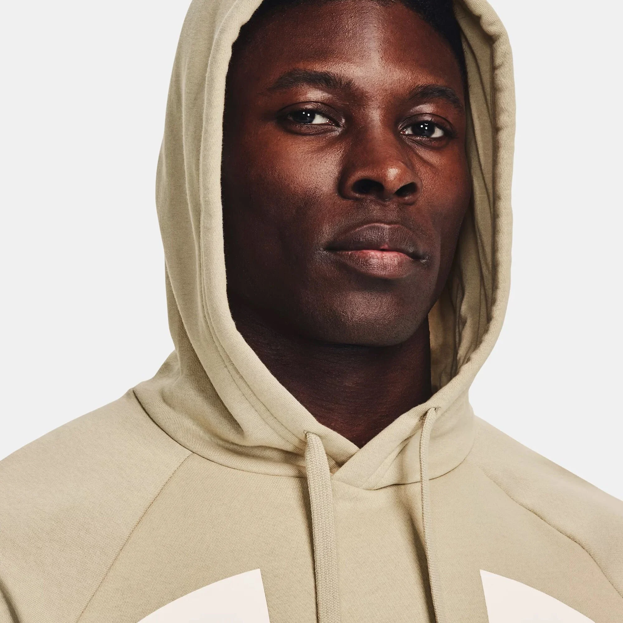 Under Armour Rival Big Logo Felpa Con Cappuccio Uomini - Beige 5 Under Armour Rival Big Logo Felpa Con Cappuccio Uomini - Beige - immagine 5