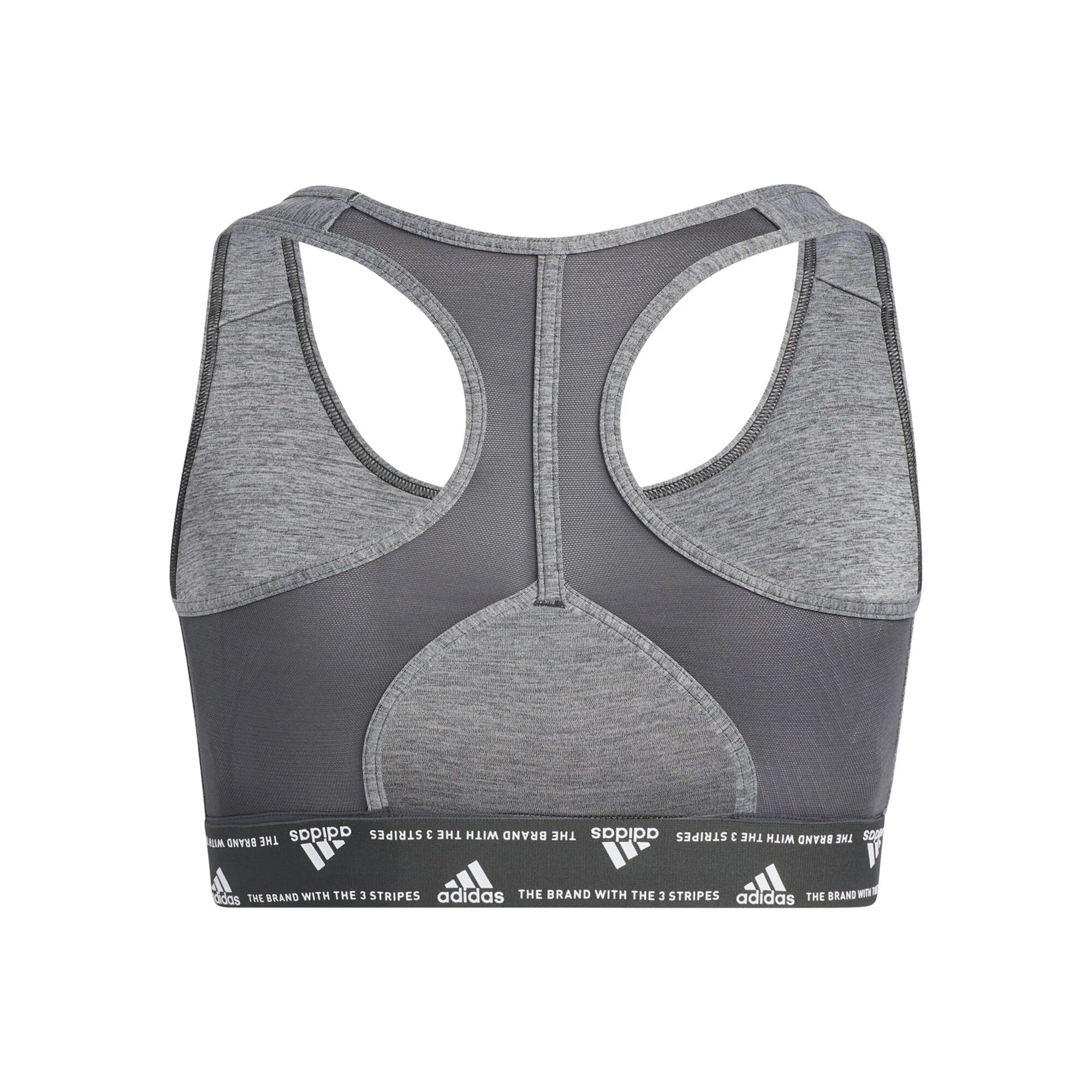 ADIDAS Mid Stripes Good Reggiseni Sportivi Donna - Grigio Scuro 2 ADIDAS Mid Stripes Good Reggiseni Sportivi Donna - Grigio Scuro - immagine 2