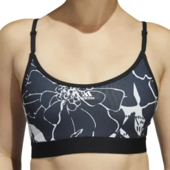ADIDAS Training Flower Light-Support Reggiseni Sportivi Donna - Grigio, Bianco -Vendite Racchette da tennis 17107000 18