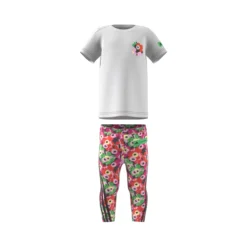 ADIDAS Marimekko Tight Set Babybekleidung Ragazze - Bianco, Multicolore