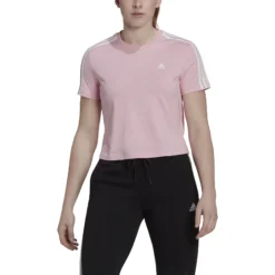 ADIDAS 3 Stripes Cropped Maglietta Donna - Rosa -Vendite Racchette da tennis 17281000 15
