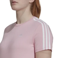 ADIDAS 3 Stripes Cropped Maglietta Donna - Rosa -Vendite Racchette da tennis 17281000 16