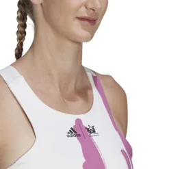 ADIDAS New York Y Canottiera Donna - Bianco, Lilla -Vendite Racchette da tennis 17310000 16